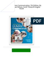 Download full Test Bank for Human Communication, 7th Edition, By Judy Pearson, Paul Nelson, Scott Titsworth Angela Hosek all chapters