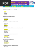 Junior Clerk MCQs