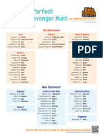 Picture Perfect Bible Scavenger Hunt Answers