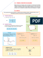 ESTATICA II - PRIMERA CONDICIÓN DE EQUILIBRIO TT