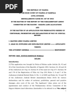 Master Links Uganda Limited and Another V Attorney General (Miscellaneous Civil Cause No 167 of 2022) 2023 UGHCCD 98 (14 April 2023)