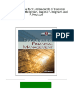 Solution Manual for Fundamentals of Financial Management, 14th Edition, Eugene F. Brigham Joel F. Houston download pdf