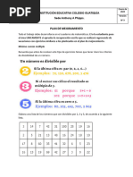 Plan de Mejoramiento Matemáticas