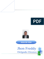 Hoja de Vida Jhon Freddy Delgado