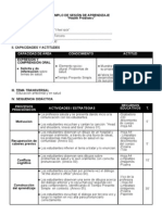 Ejemplo de Sesión de Aprendizaje