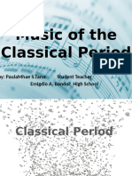 Music of The Classical Period