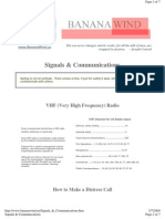 Signals & Communications: VHF (Very High Frequency) Radio