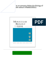 Download full Solutions Manual to accompany Molecular Biology of the Gene 6th edition 9780805395921 all chapters