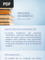 PROCESO ESTADÍSTICO Practica Docente