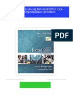 Full download Test Bank for Exploring Microsoft Office Excel 2016 Comprehensive 1st Edition pdf docx