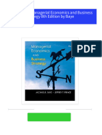 Test Bank for Managerial Economics and Business Strategy 8th Edition by Baye 2024 scribd download full chapters