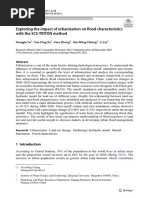 Exploring The Impact of Urbanization On Flood Characteristics With The SCS TRITON Method