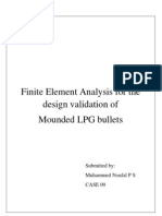 Finite Element Analysis For The Design Validation of Mounded LPG Bullets