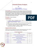 Experimental Stress Analysis: by Prof. K. Ramesh Department of Applied Mechanics, IIT Madras