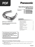 Operating Instructions 3D Eyewear Ty-Ew3D2Le Ty-Ew3D2Me Ty-Ew3D2Se