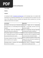 Difference Between Correlation and Regression