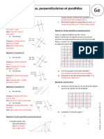 Correction Propriétés Droites Sécantes Perpendiculaires Et Parallèles 6ème Exercices Corrigés Géométrie