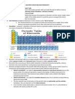 Electron Structure and Periodicity Hand Out