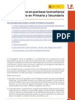 Siete Principios en Que Basar La Enseñanza de La Escritura en Primaria y Secundaria. Anna Camps