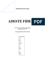 ADESTE FIDELES-Voice and Orchestra