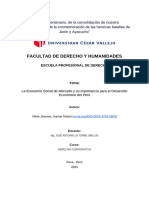 Informe Sobre La Economía Social de Mercado y Su Importancia para El Desarrollo Económico Del Perú Corregido