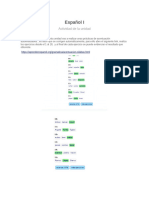 Español I Actividad de la unidad