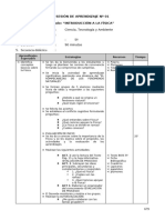 Ctasesones de Aprendizaje de 5to Magnitudes