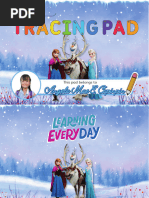 Frozen Cursive Tracing Pad