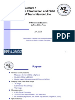 ECE 447 Lecture 1 - Field Analysis of TL (2006)