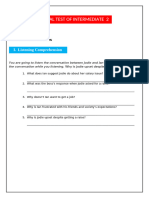 Final Test Intermediate 2 t&y Felicia Class