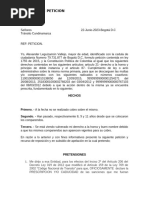 Derecho de Peticion Por Prescripcion