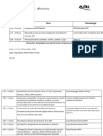 Agenda de Trabajo Sesion Ampliada JDN, Octubre, 2024