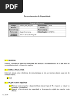 GTECH SGI PR 010 Processo de Gerenciamento Da Capacidade