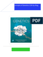 Full download Test Bank for Concepts of Genetics 12th by Klug pdf docx