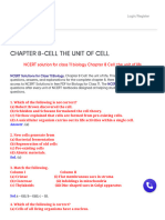 NCERT Solution For Class 11 Biology Chapter 8 Cell - The Unit of Life - PW