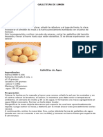 Galletitas de Limon