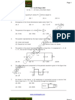 GATE Electrical Engineering Sample Paper 2010