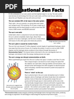 Unit 1, Day 8: 5 Sensational Sun Facts