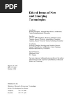 Ethical Issues of New and Emerging Technologies