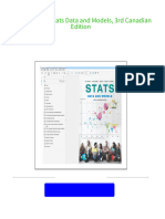 (Original PDF) Stats Data and Models, 3rd Canadian Edition Download PDF