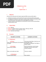 Detailed Lesson Plan