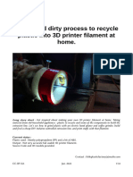 Cheap and Dirty Process To Recycle Plastic Into 3D Printer Filament at Home - Clear