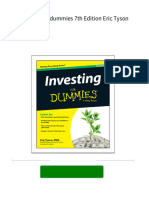 Immediate Download Investing For Dummies 7th Edition Eric Tyson Ebooks 2024