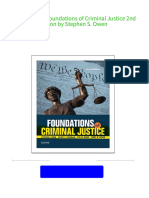 (Original PDF) Foundations of Criminal Justice 2nd Edition by Stephen S. Owen all chapter instant download