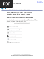 Firms and Innovation in The New Industrial Paradigm of The Digital Transformation