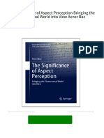 The Significance of Aspect Perception Bringing The Phenomenal World Into View Avner Baz All Chapter Instant Download