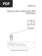 HLUFLM Series-Open Channel Ultrasonic Flow Meter-Mannual