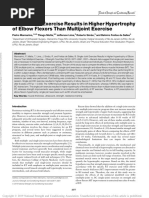 Bíceps Isolado Hipertrofia Mais Que Multiarticular