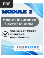 Health Insurance - Policy Changes & Amendments in Recent Years