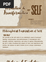 Ethics Formation and Transformation of Self